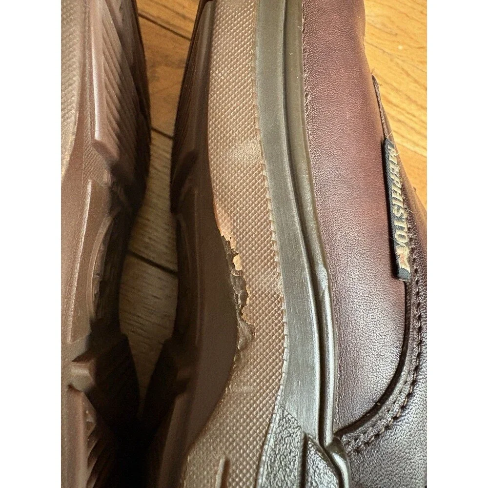 Mephisto Douk Men Size 8.5 Brown Leather Moc Toe Derby Oxfords Hydro Protect